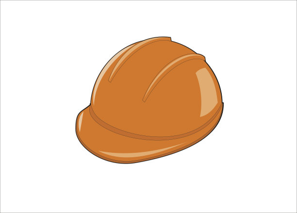 工人头盔简易插图图片下载
