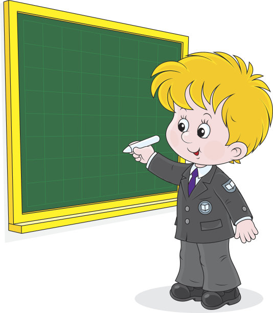 学生在黑板上写字图片下载