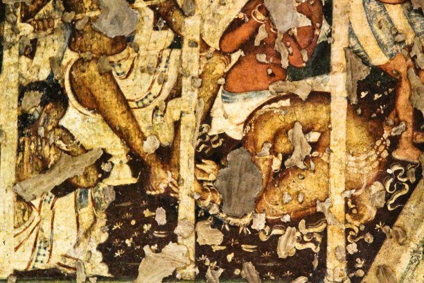 阿旃陀石窟的救赎壁画(本笃故事)图片下载