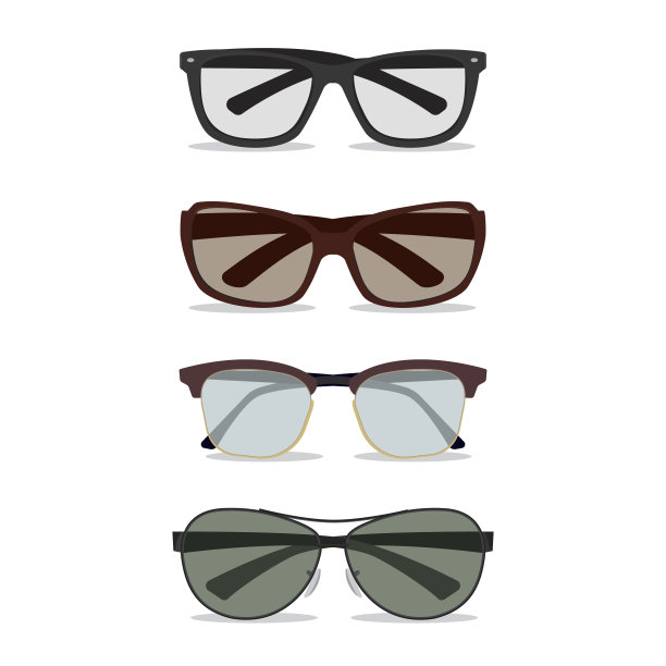 眼镜,矢量图图片下载