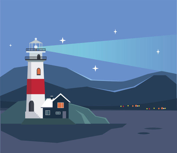 灯塔海景图片下载