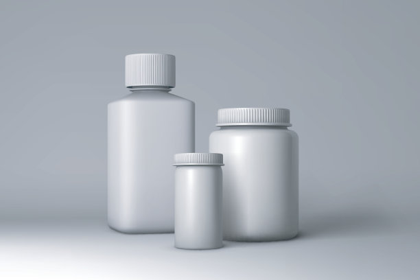 塑料瓶包装模型。矢量图图片下载