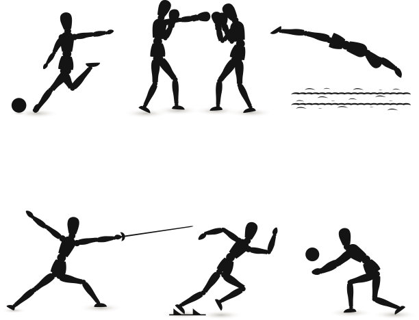 足球、拳击、游泳、击剑、跑步、排球等运动图片下载