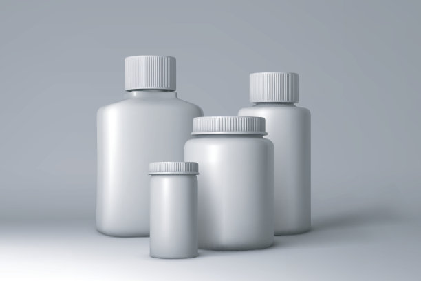 塑料瓶包装模型。矢量图图片下载