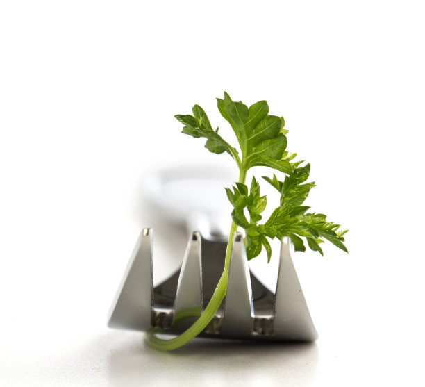 时髦的欧芹叉子图片下载