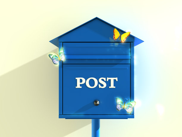 蓝色的邮箱图片下载