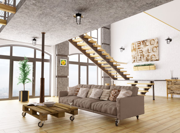 客厅室内3d渲染图片下载