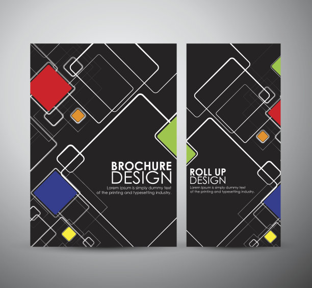 抽象广场与空间、宣传册或商业卷的设计。图片下载