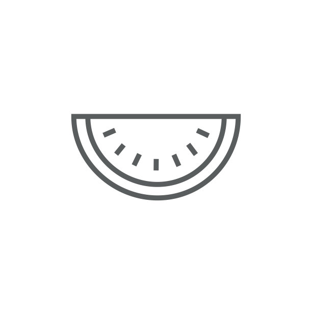 西瓜线条图标图片下载
