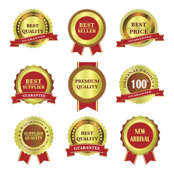 金标签及绶带图片下载