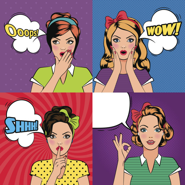 波普风格的美女图片下载