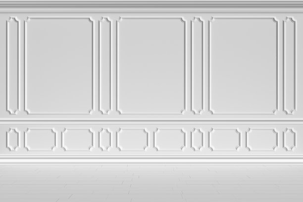 经典风格的白墙图片下载