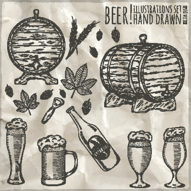啤酒元素素材合集图片下载
