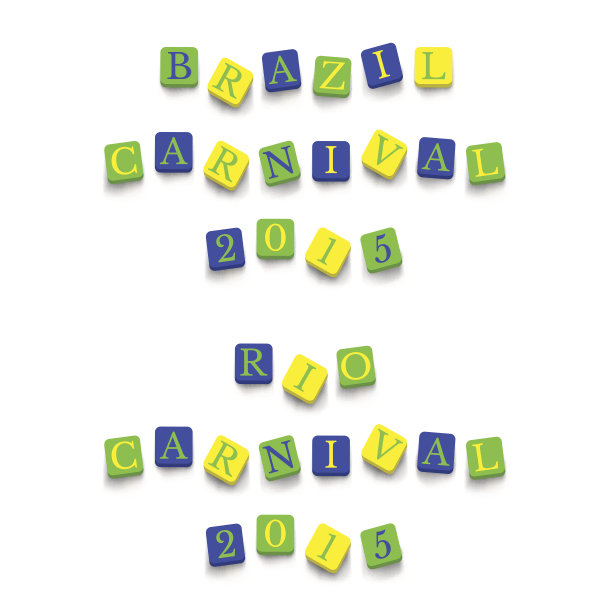 单词“巴西里约热内卢嘉年华”图片下载