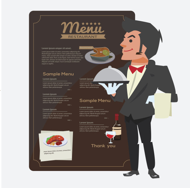 服务员。角色设计。提出的概念。图片下载