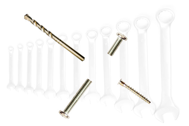 不同的金属螺栓图片下载