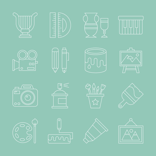 美术线图标集图片下载