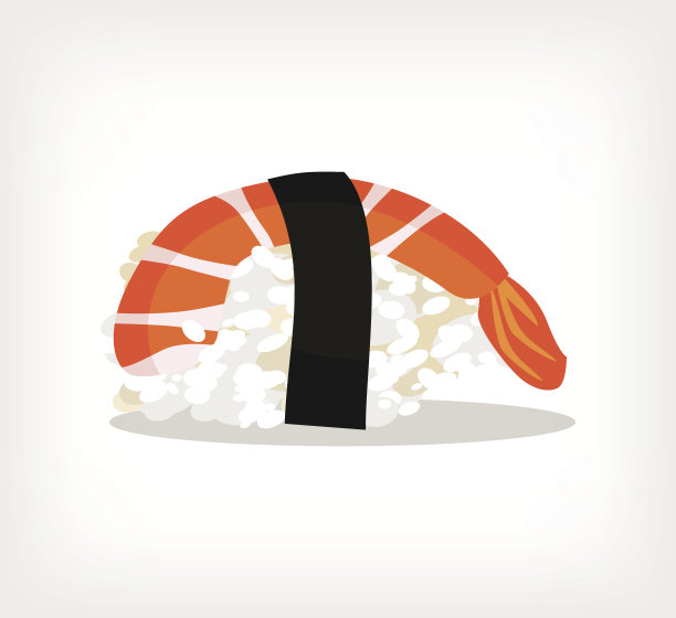 矢量寿司矢量平面插图图片下载