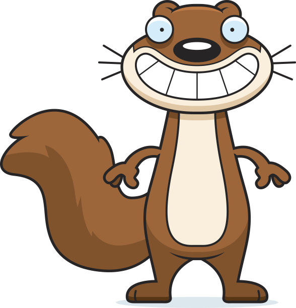快乐的卡通松鼠图片下载