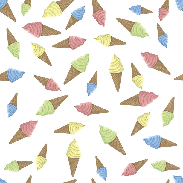 无缝图案的冰淇淋图片下载