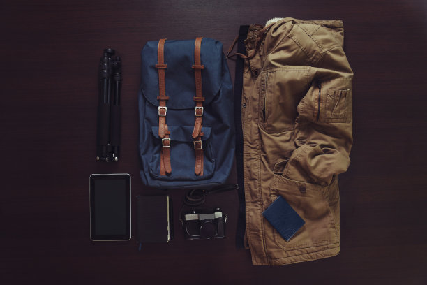 一套现代旅行者的装备图片下载