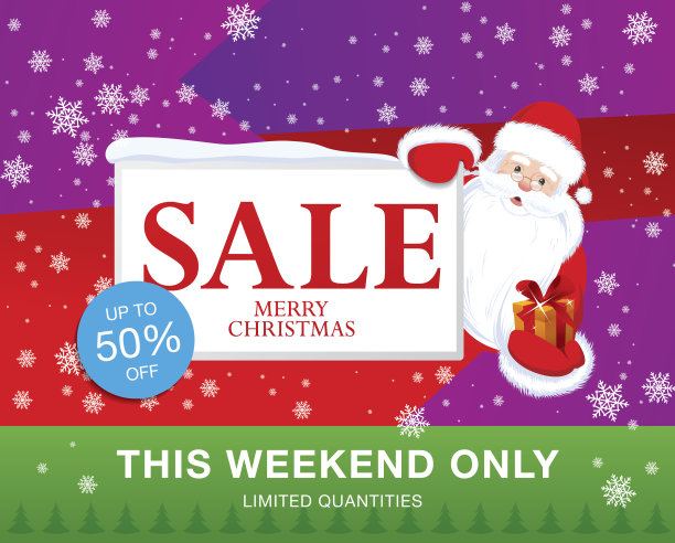 圣诞节销售。矢量图图片下载