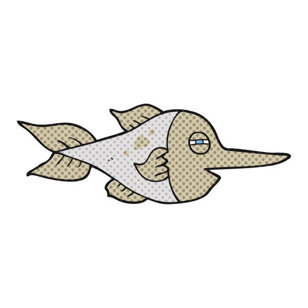 漫画书风格的卡通剑鱼图片下载
