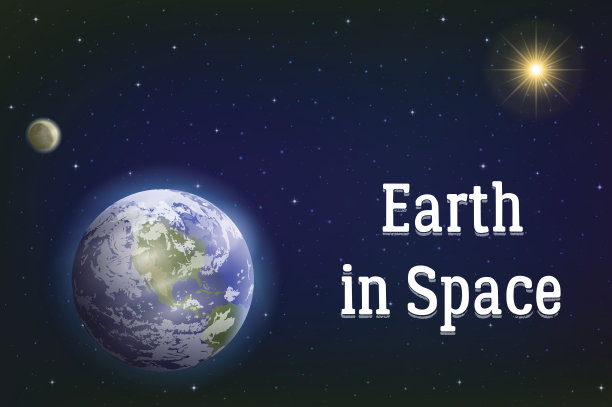 地球，月亮和太阳图片下载