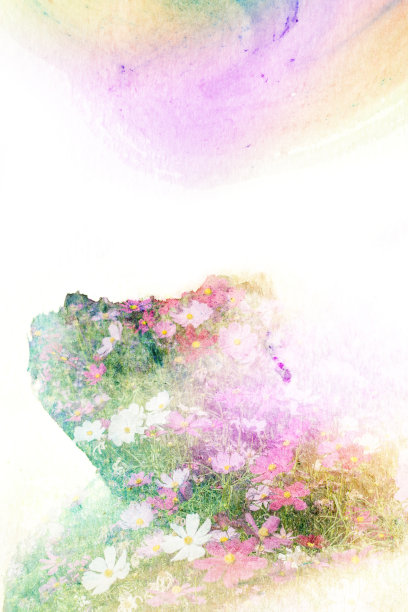 花水彩插图。图片下载