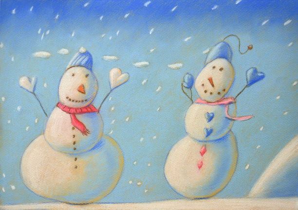 圣诞雪人图片下载