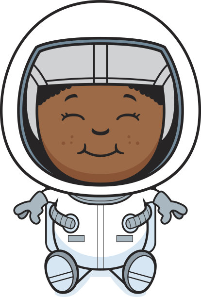男孩宇航员坐在图片下载