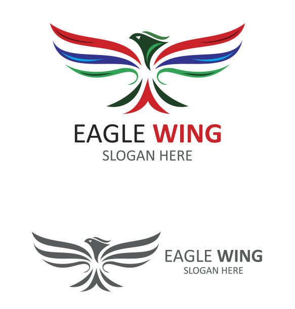 鹰标志矢量模板素材图片