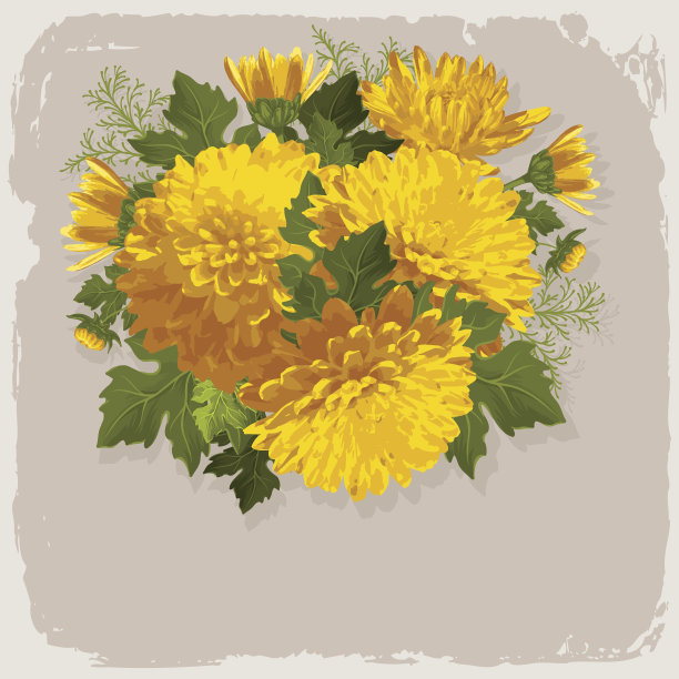 复古花束素材图片