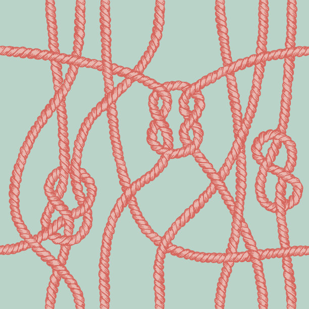 海上绳结无缝图案。图片下载