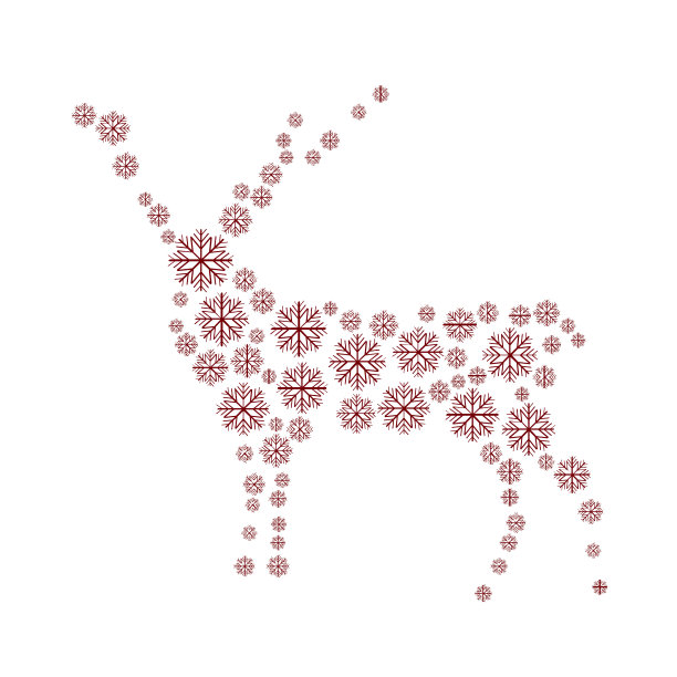 驯鹿孤立图片下载