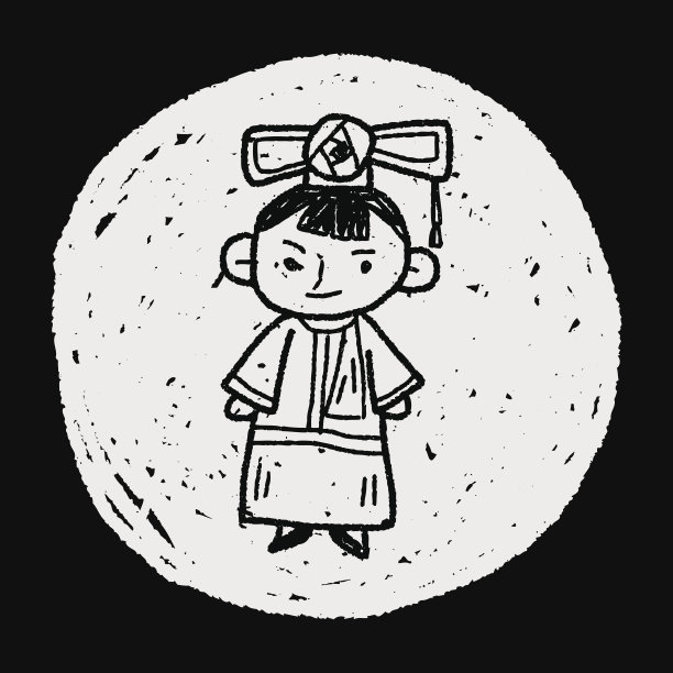 中国女人涂鸦图片下载