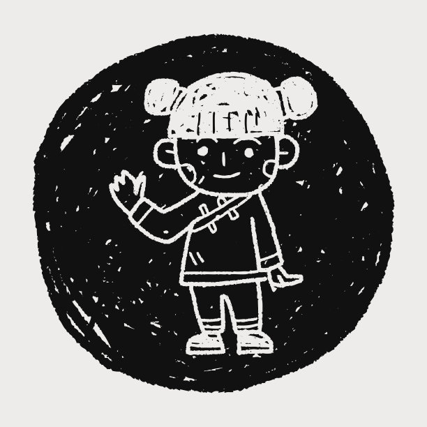 中国女人涂鸦图片下载