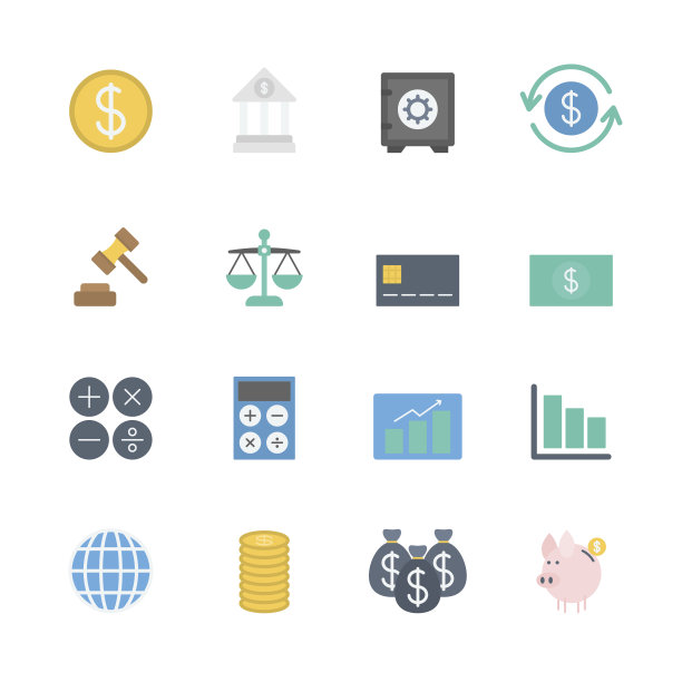 金融图标设置图片下载