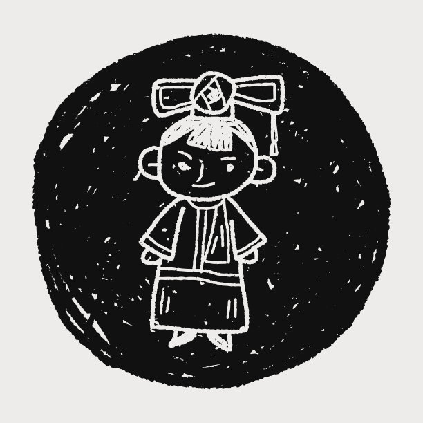 中国女人涂鸦图片下载