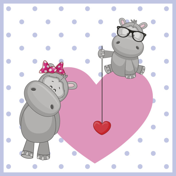 两只河马图片下载