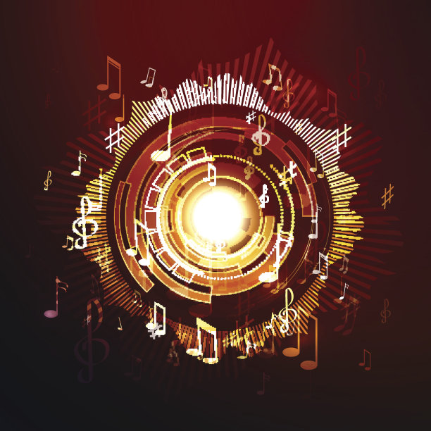 抽象的音乐背景图片下载