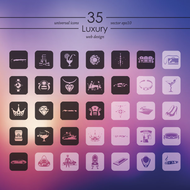 奢华图标套装图片下载