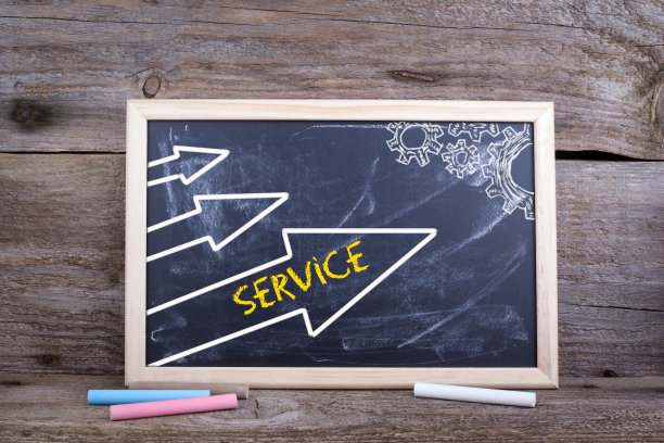 服务。旧的木质背景与纹理和粉笔黑板图片下载