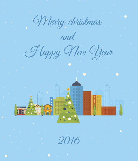 圣诞贺卡设计。巴黎的冬天图片下载