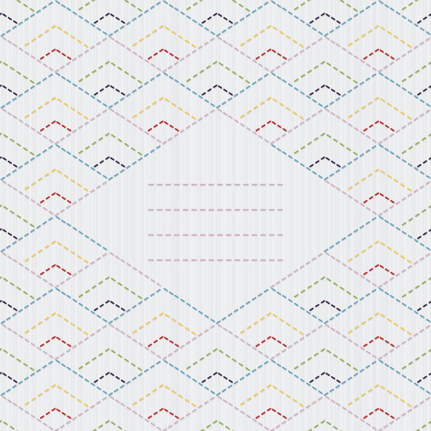 文本框。日本传统的菱形刺绣装饰品。图片下载