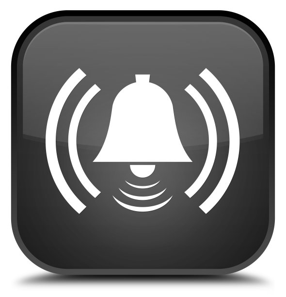 报警图标特殊黑色方形按钮图片下载