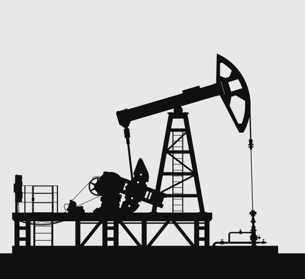 油泵轮廓在灰色背景。图片下载