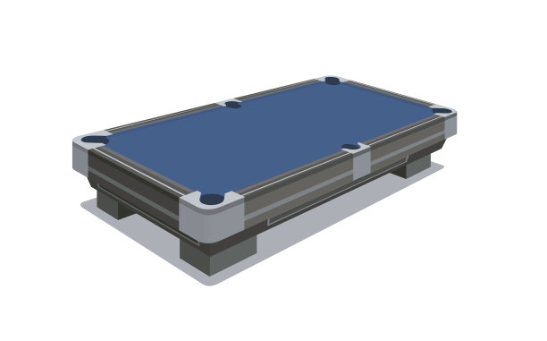 孤立的台球台图片下载