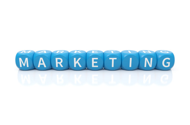 营销骰子蓝色图片下载