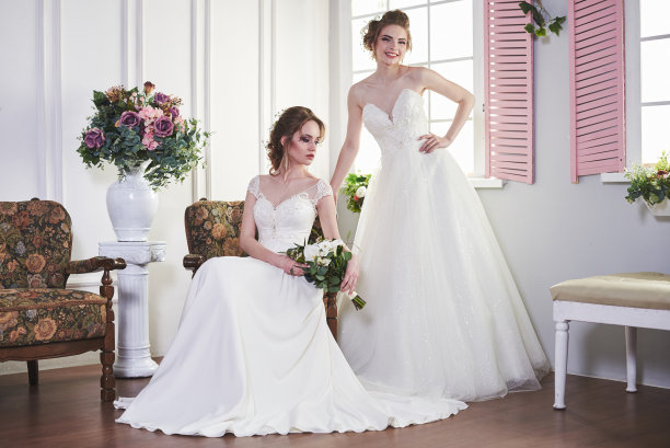 两个新娘玩得开心图片下载